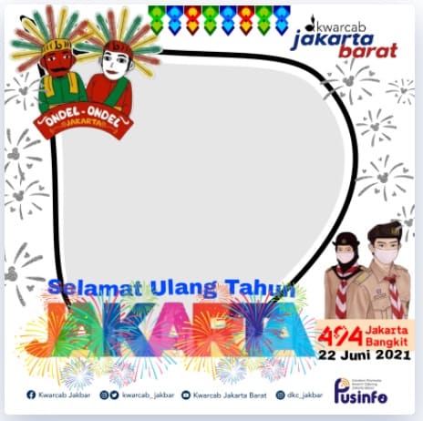 frame hari ulang tahun Jakarta